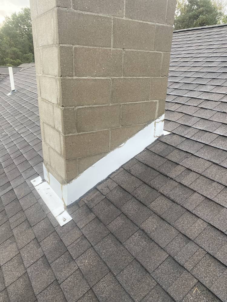 Block Chimney Re-Flash in West Michigan — photo 2 of 14