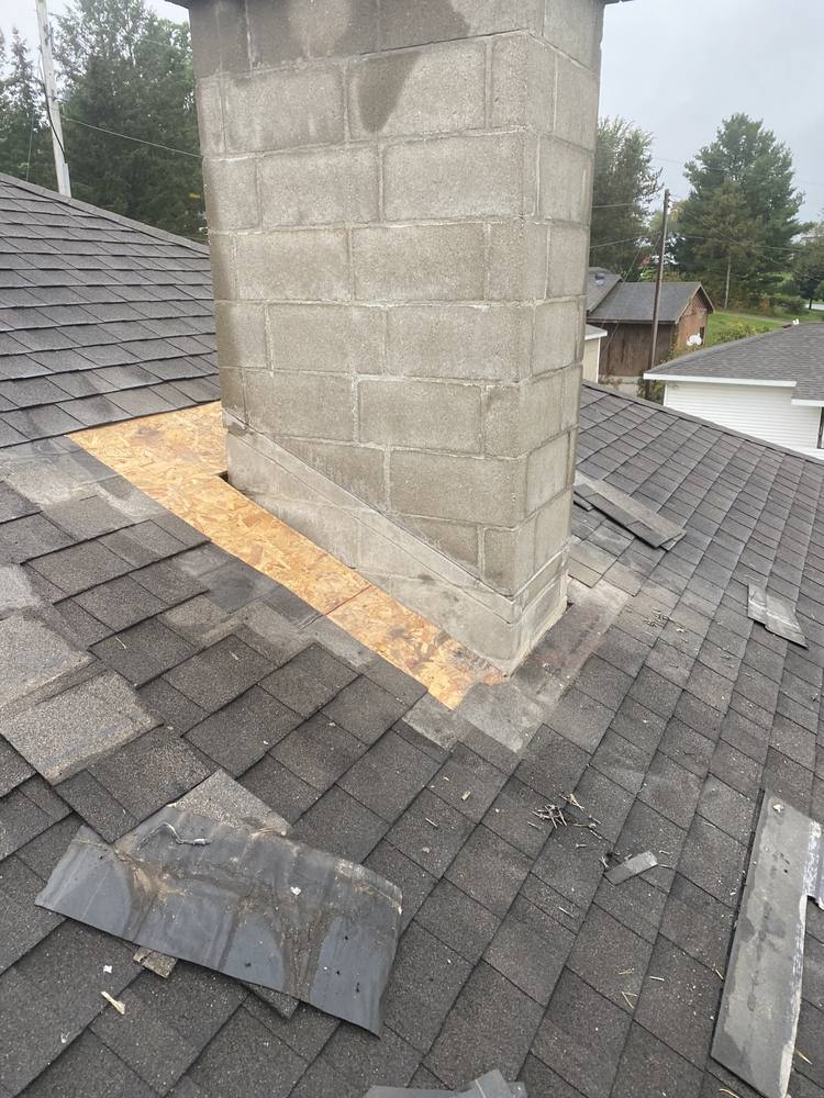Block Chimney Re-Flash in West Michigan — photo 3 of 14