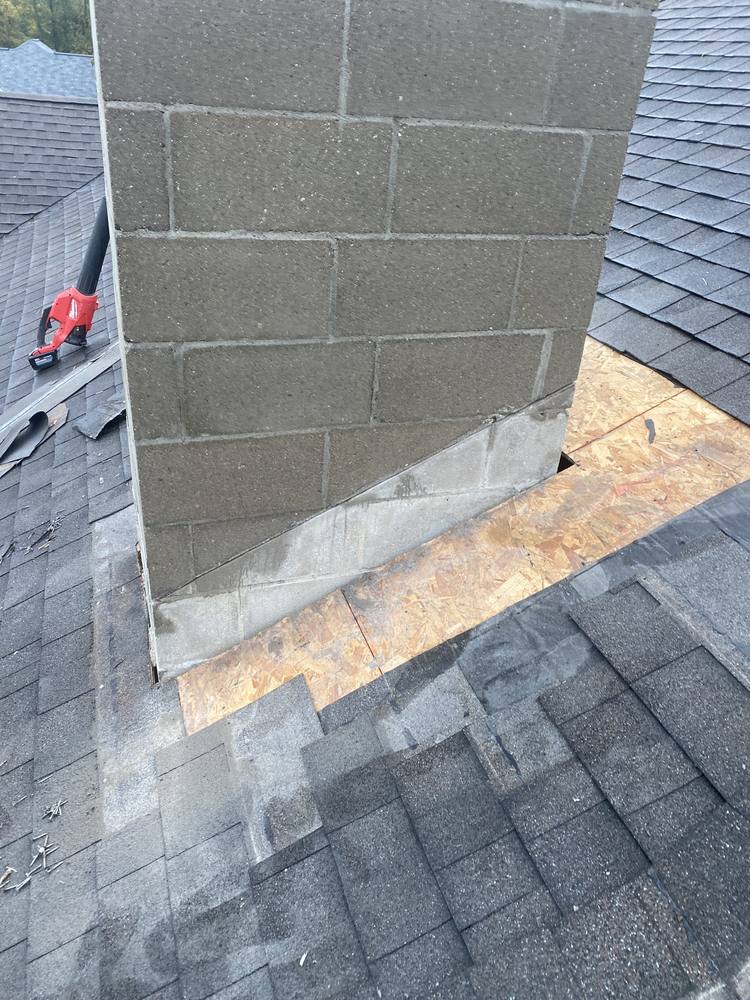 Block Chimney Re-Flash in West Michigan — photo 4 of 14