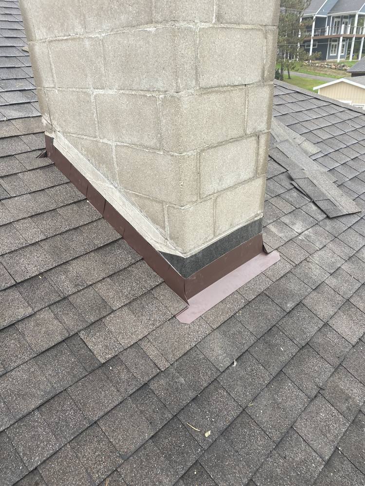 Block Chimney Re-Flash in West Michigan — photo 10 of 14