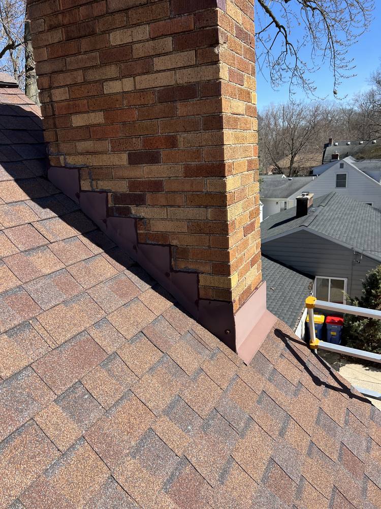 Brick Chimney Re-Flash in West Michigan — photo 1 of 9