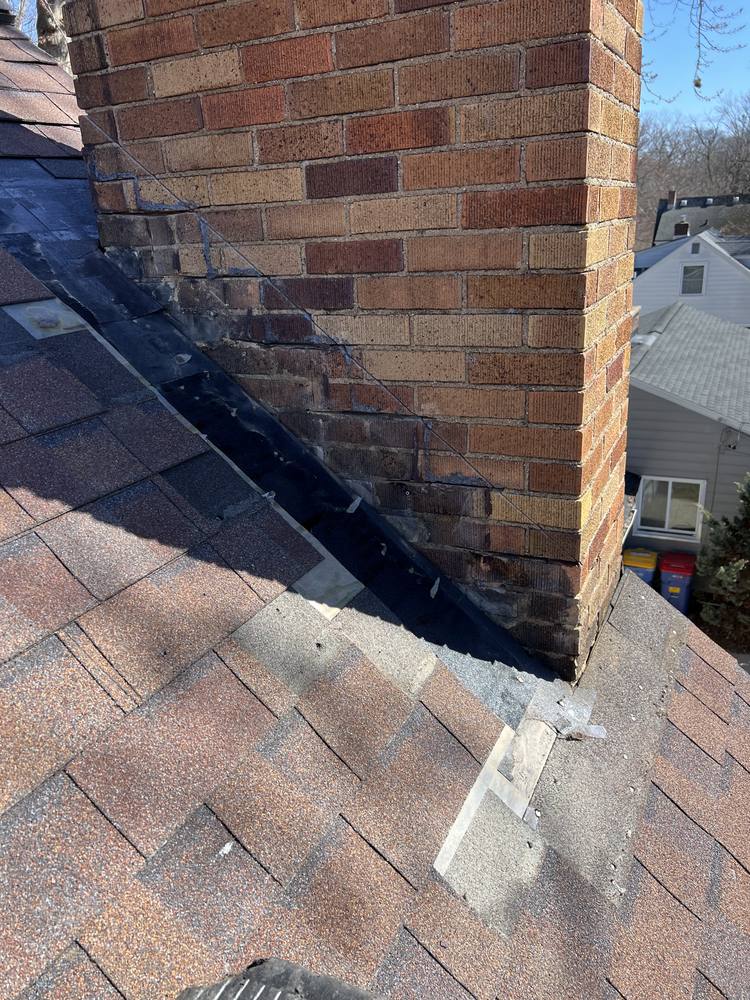 Brick Chimney Re-Flash in West Michigan — photo 4 of 9