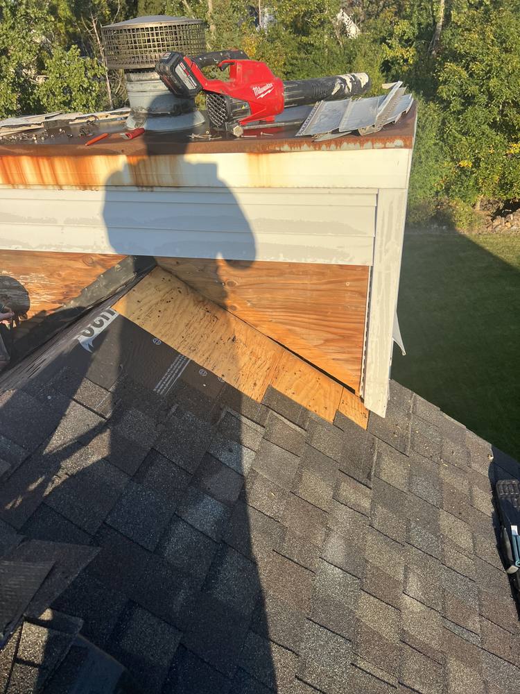 Chimney Chase Flashing Replacement in West Michigan — photo 3 of 13