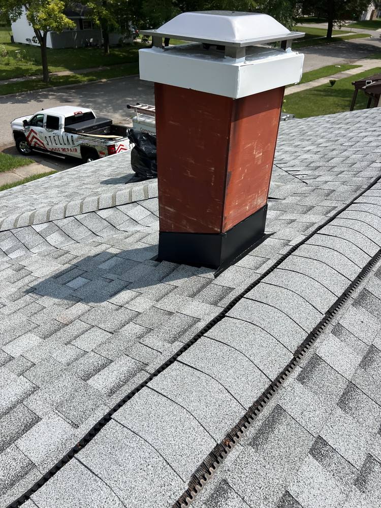 Chimney Flashing and Valley Replacement in West Michigan — photo 15 of 17