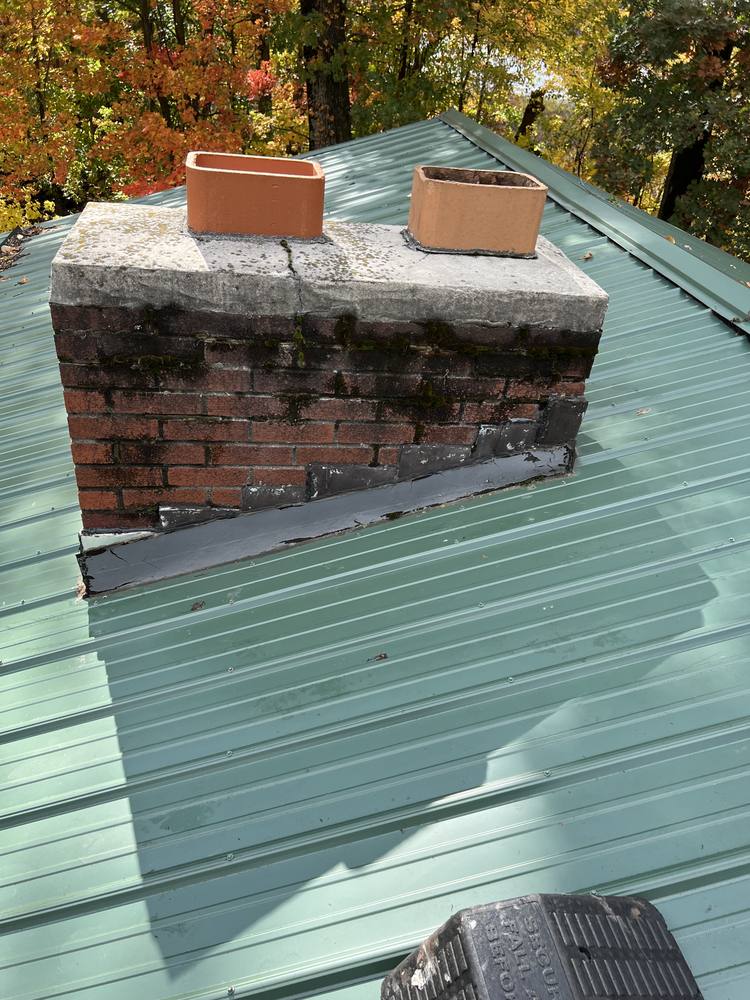 Chimney Repair on a Metal Roof in West Michigan — photo 1 of 18