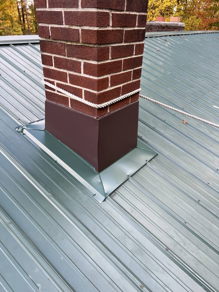 Chimney Repair on a Metal Roof in West Michigan — photo 13 of 18