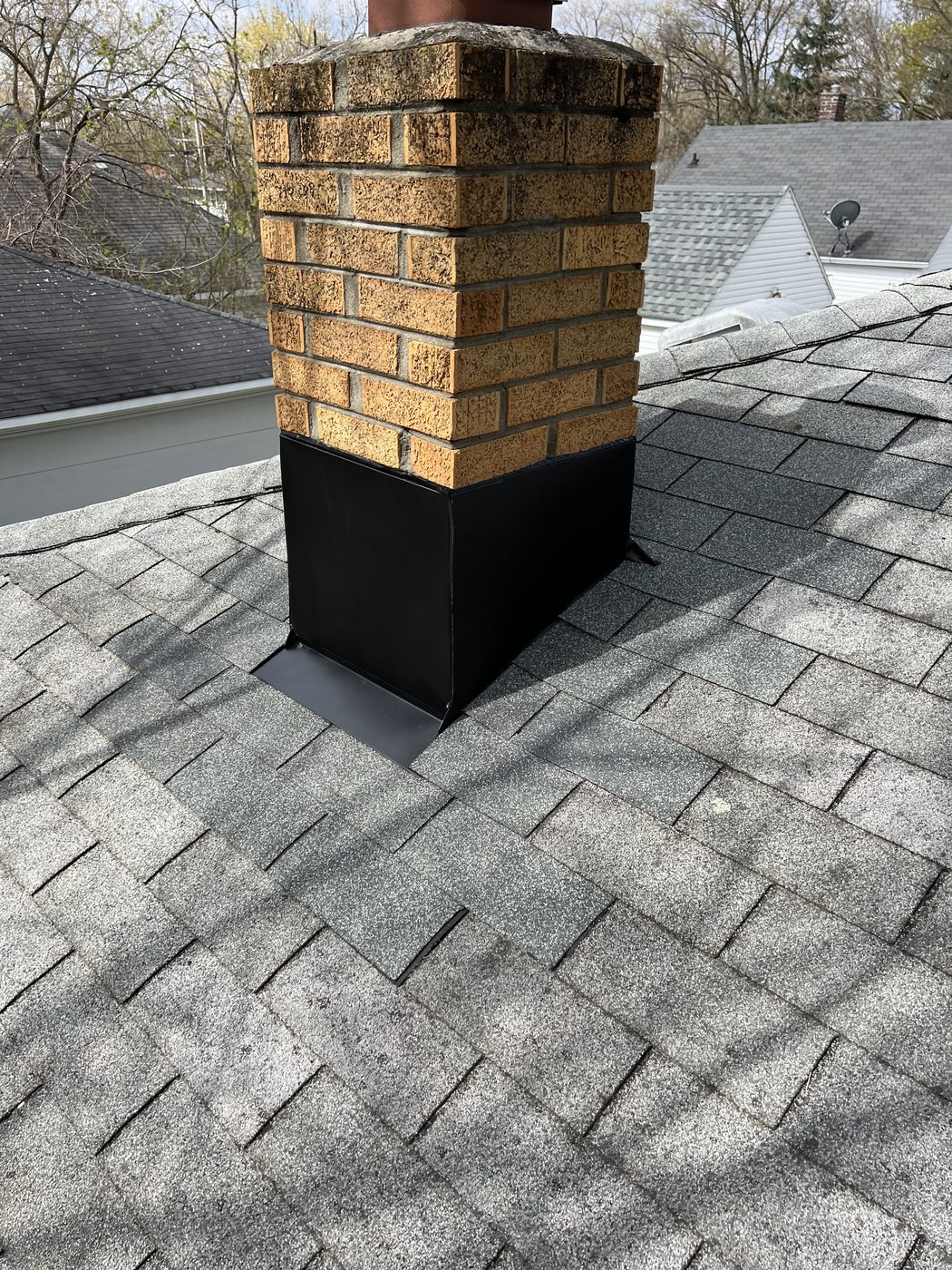 Chimney Skirt Flashing in West Michigan