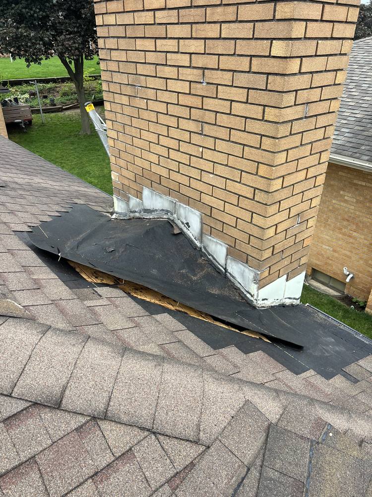 Chimney Step Flashing Repair in West Michigan — photo 4 of 12