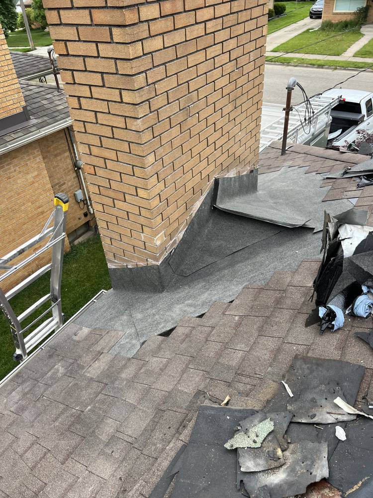 Chimney Step Flashing Repair in West Michigan — photo 7 of 12