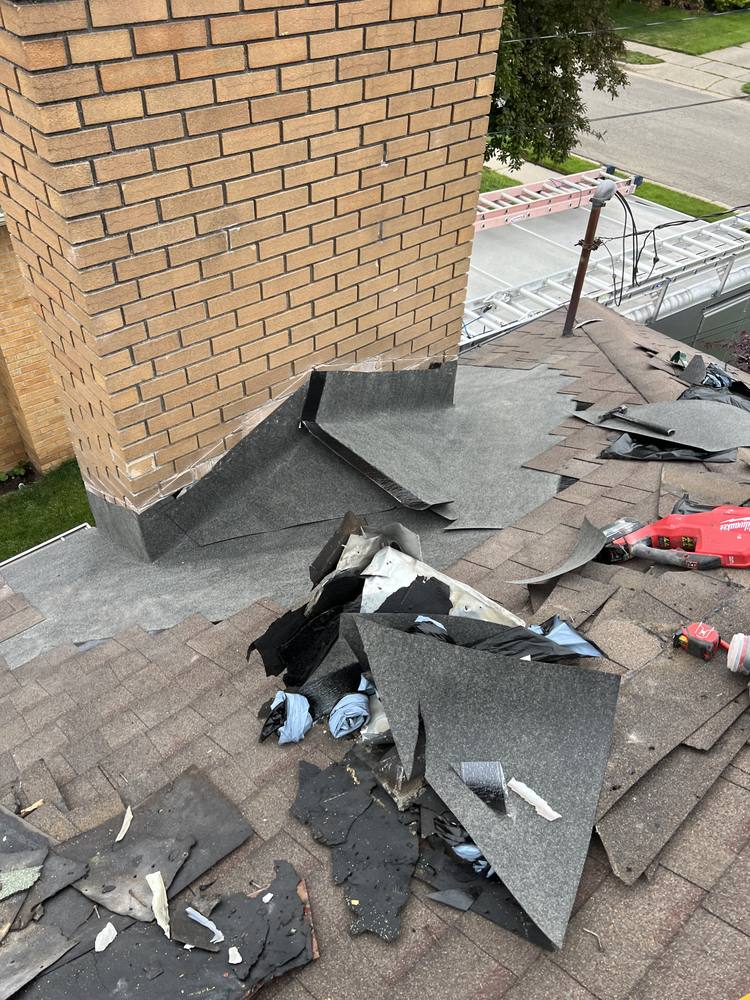 Chimney Step Flashing Repair in West Michigan — photo 8 of 12