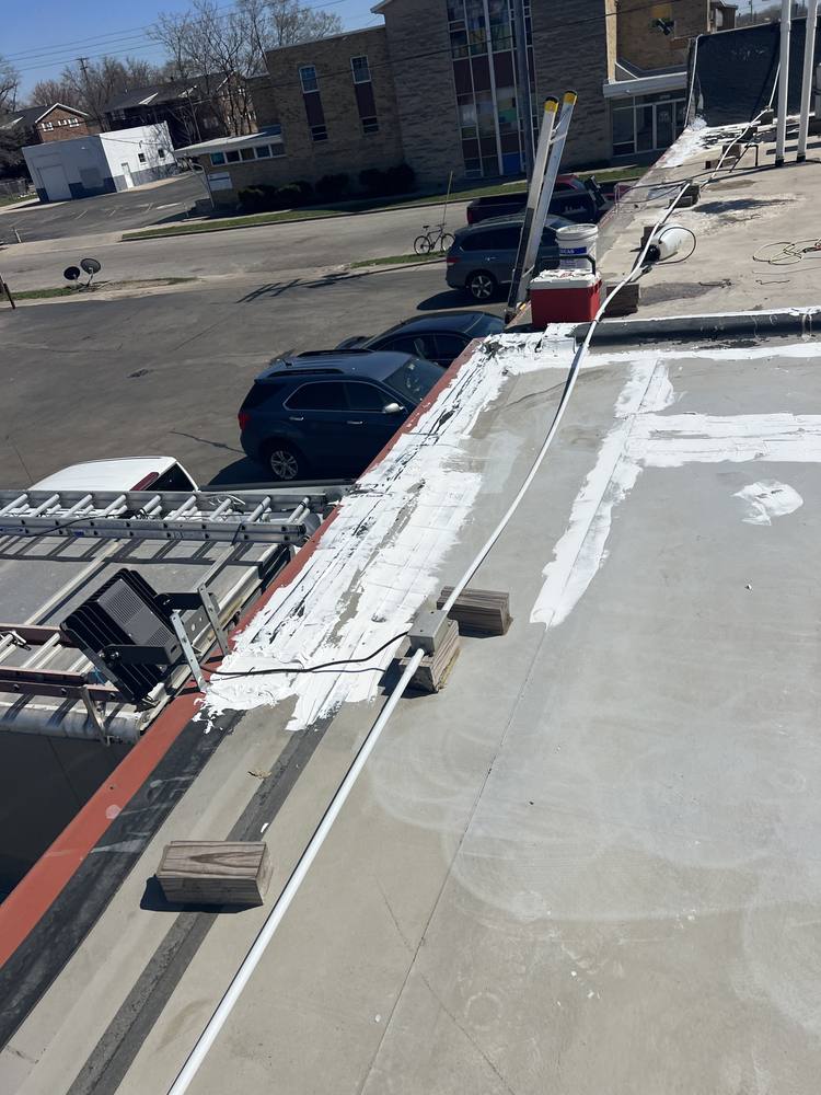 Commercial Flat Roof Silicone Repair in West Michigan — photo 4 of 10