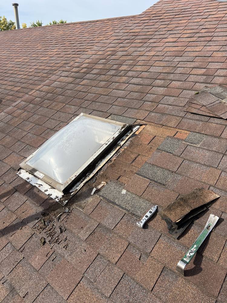Domed Skylight Replaced With Glass in West Michigan — photo 3 of 8