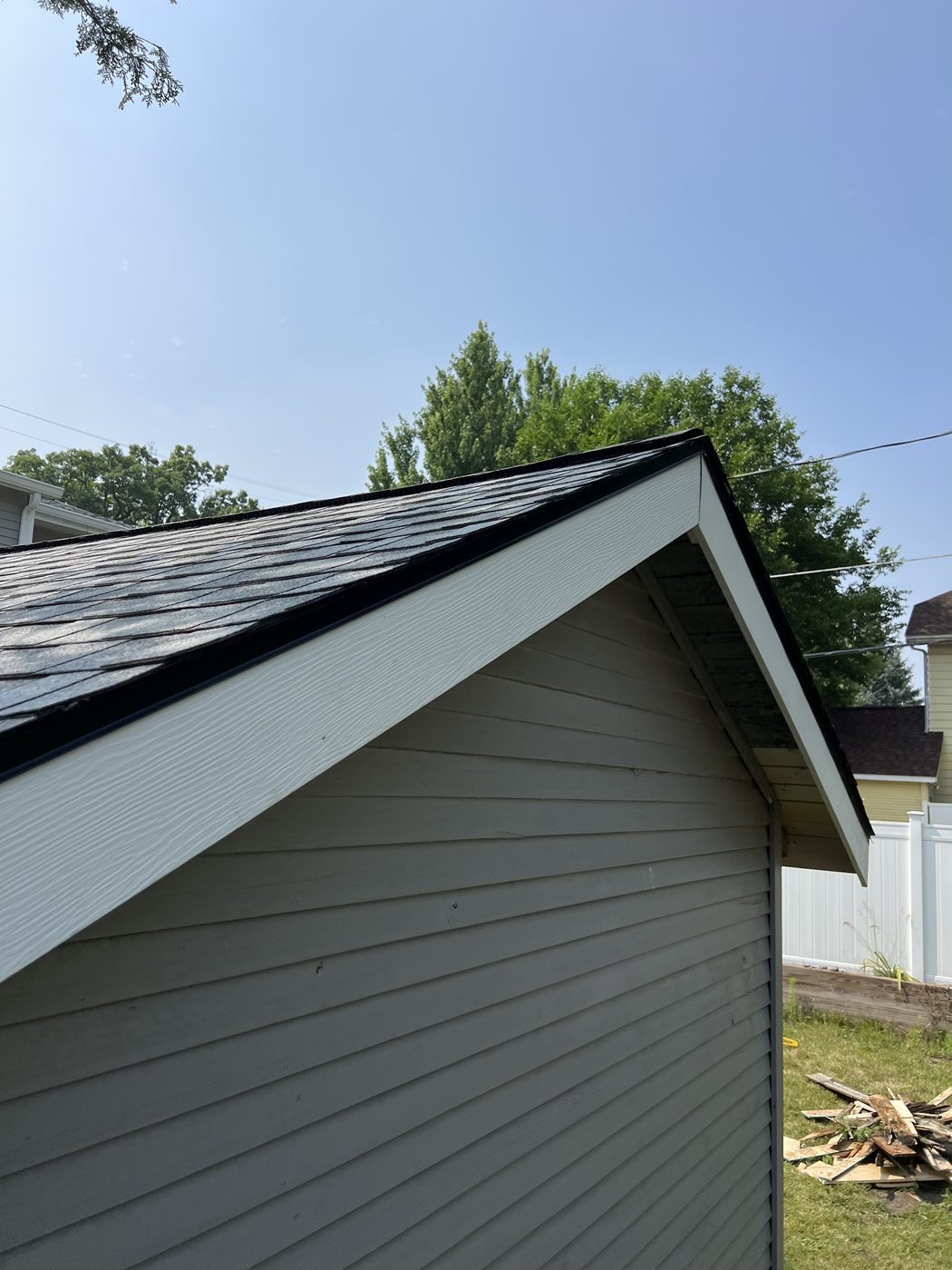 Garage Roof Rebuild in West Michigan