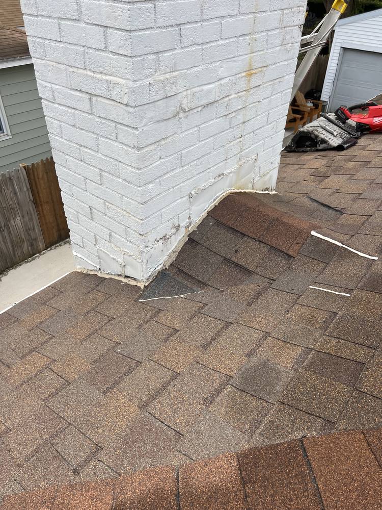Painted Brick Chimney Re-Flash in West Michigan — photo 2 of 19