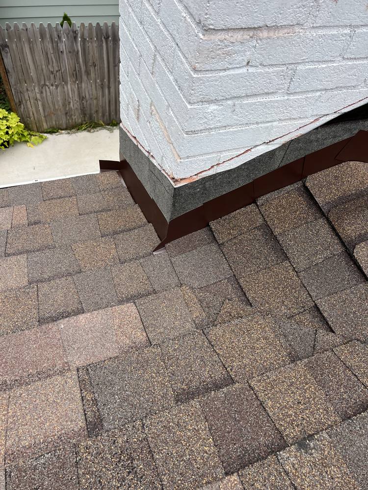 Painted Brick Chimney Re-Flash in West Michigan — photo 14 of 19