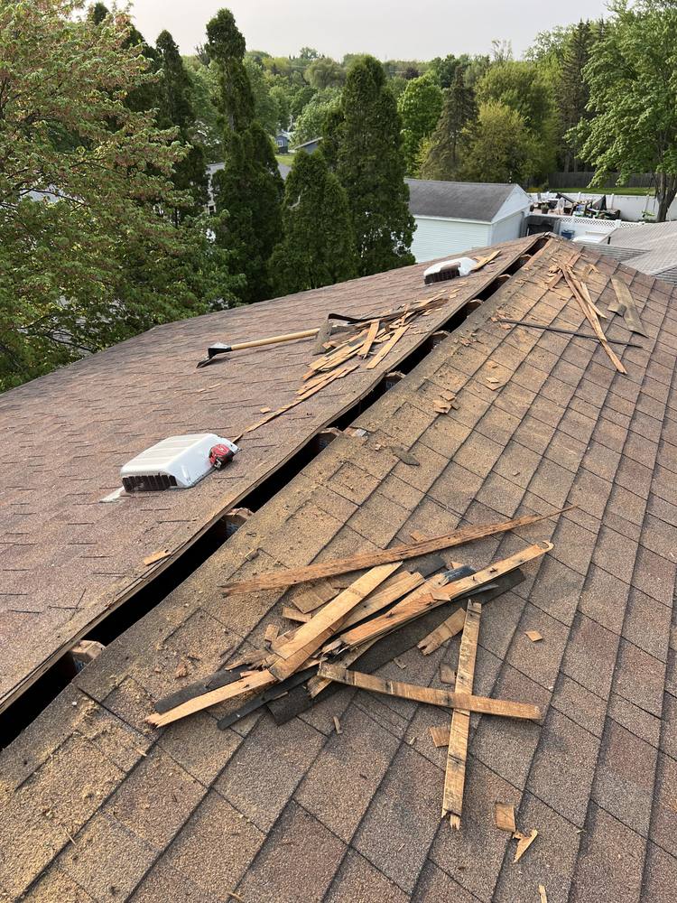 Ridge Vent and Bath Fan Vent Added in West Michigan — photo 4 of 12