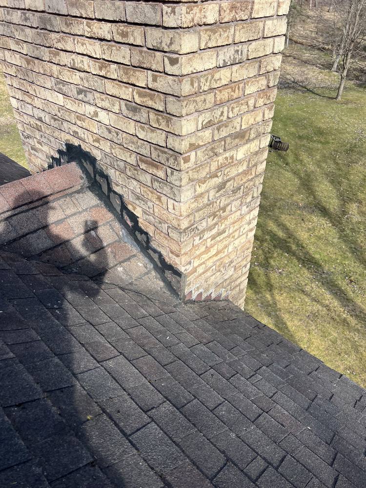 Stone Chimney Re-Flash in West Michigan — photo 3 of 22