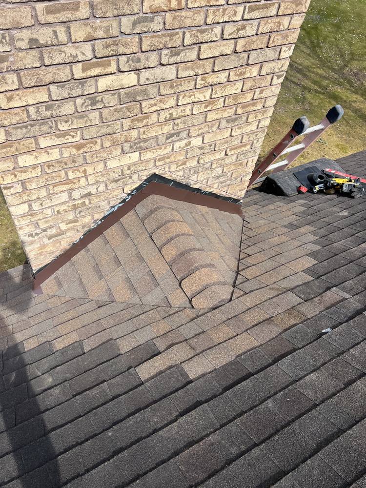 Stone Chimney Re-Flash in West Michigan — photo 20 of 22