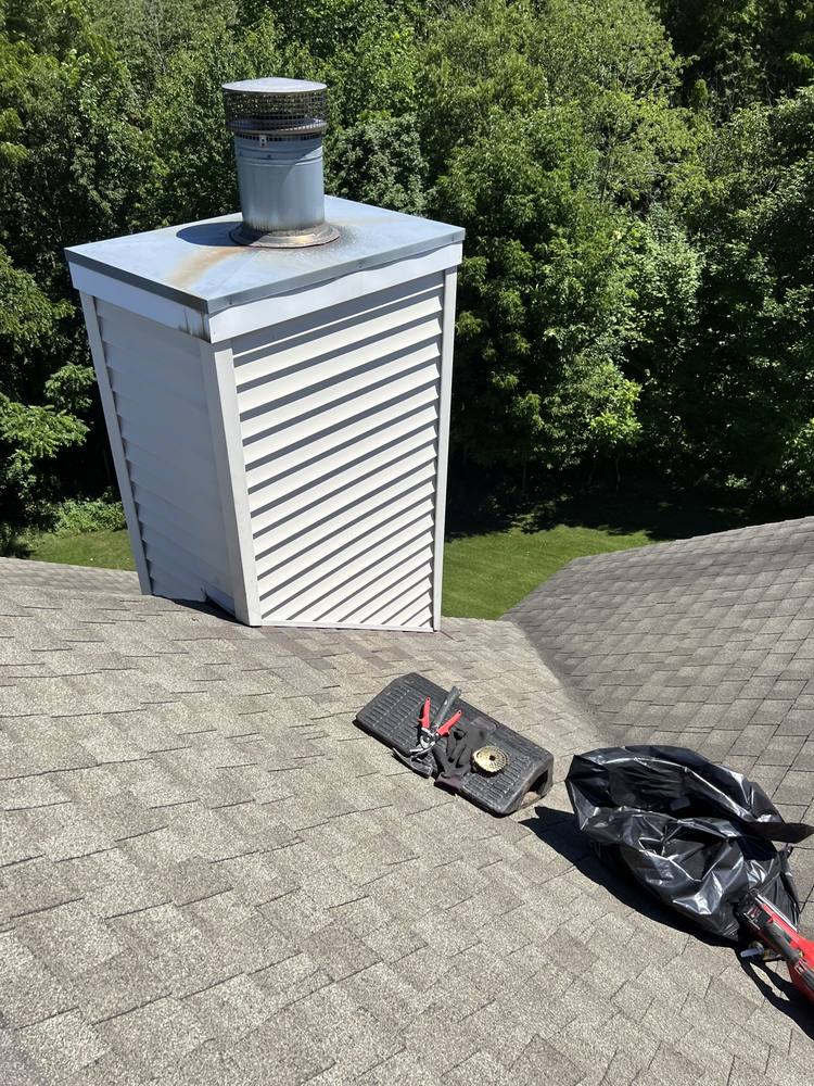 Vinyl-Sided Chimney Flashing in West Michigan — photo 13 of 16